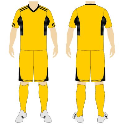 Soccer Uniform Yellow Blk