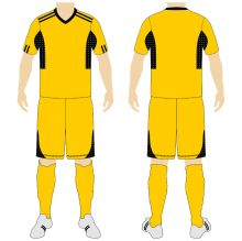 Soccer Uniform Yellow Blk