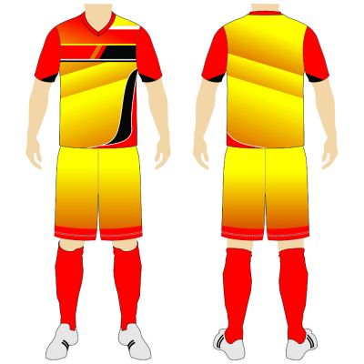 Soccer Uniform Yellow Red