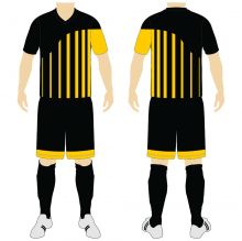 Black Yellow Soccer Uniform