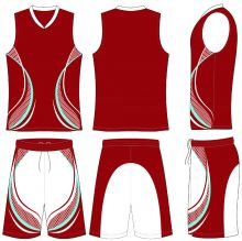 Maroon Basketball Uniform